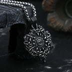 Eye of God Stainless Steel Pendant Necklace