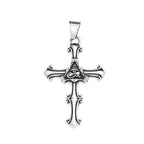Fashion 316L Stainless Steel Christian Cross Necklace For Men Women Hip Hop Cool Religious Charm Pendant Punk Jewelry