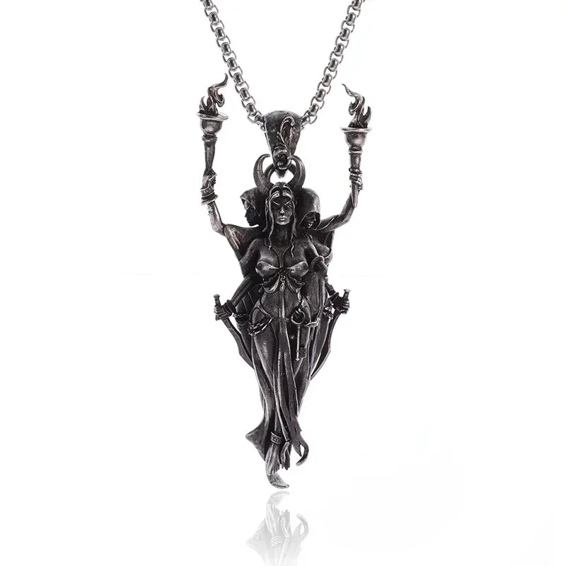 Retro Gothic Golden Cross Skull Pendant Necklace for Men Fashion Party Rock Motorcycle Riding Punk Jewelry Gift