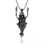 Retro Gothic Golden Cross Skull Pendant Necklace for Men Fashion Party Rock Motorcycle Riding Punk Jewelry Gift