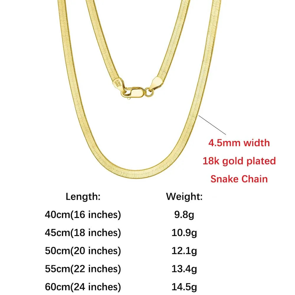 ORSA JEWELS Genuine 925 Sterling Silver Paperclip Chopin Rope Cuban Figaro Box Cable Chain Necklace Simple Basic Chain