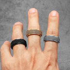 Braided Fidget Spinner Ring — Stainless Steel