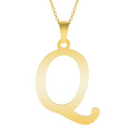 Initial 26 Letters Pendant Stainless Steel Necklaces For Women Men Accessories English Alphabet Necklace Fashion