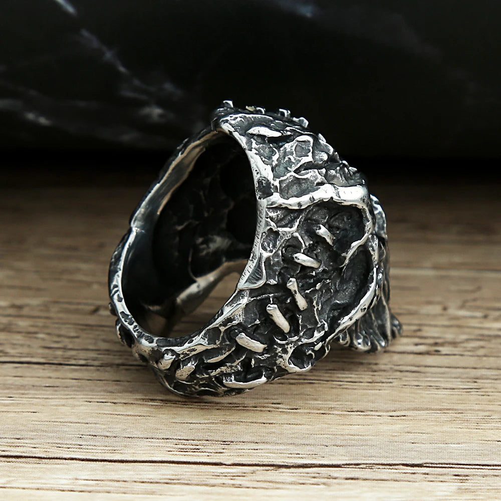Devil Skull Ring — Black Stainless