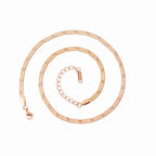 1pc Fashion Unisex Snake Chain Stainless Steel Jewelry Flat Snake Herringbone Chain Necklaces for Women Men New Trend