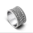 12MM Wide Ring Men Solid Stainless Steel Boys Mens Rings Man Big Size 12 13 Fashion New Male Biker Jewelry Gifts