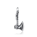 Stainless Steel Viking Double Axe Necklace Men's Vintage Nordic Wolf Axe Pendant Chain Scandinavian Party Jewelry Accessories