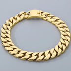 Men's Necklaces Heavy Polished Brushed Stainless Steel 31MM Width Curb Cuban Link Chain HipHop On Neck Chains Bracelet