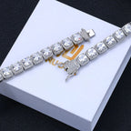 Stainless Steel Tennis Bracelet Cluster 10MM