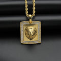 Lion Head Pendant Necklace — Stainless Steel