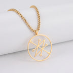 Lion King Crown Box Chain Pendant — Stainless Steel