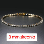 Iced Out Tennis Bracelet 3-5mm — Stainless