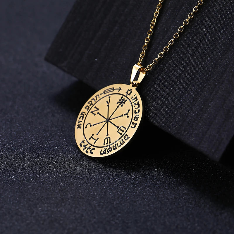 Seal of Solomon Protection Talisman Necklace — Stainless Steel