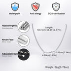 Zulfiqar Sword Pendant Necklace for Men, Stainless Steel Imam Ali Sword Necklace Bracelet, Islamic Religious Faith