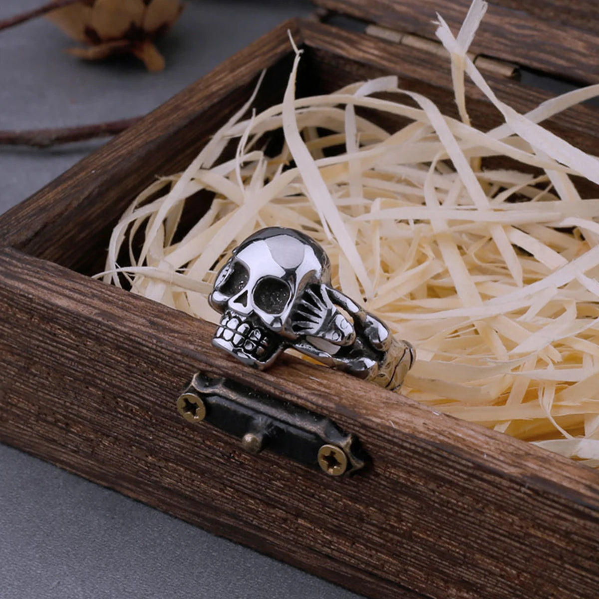 Hand Skull Ring — Gothic Rock Index Finger