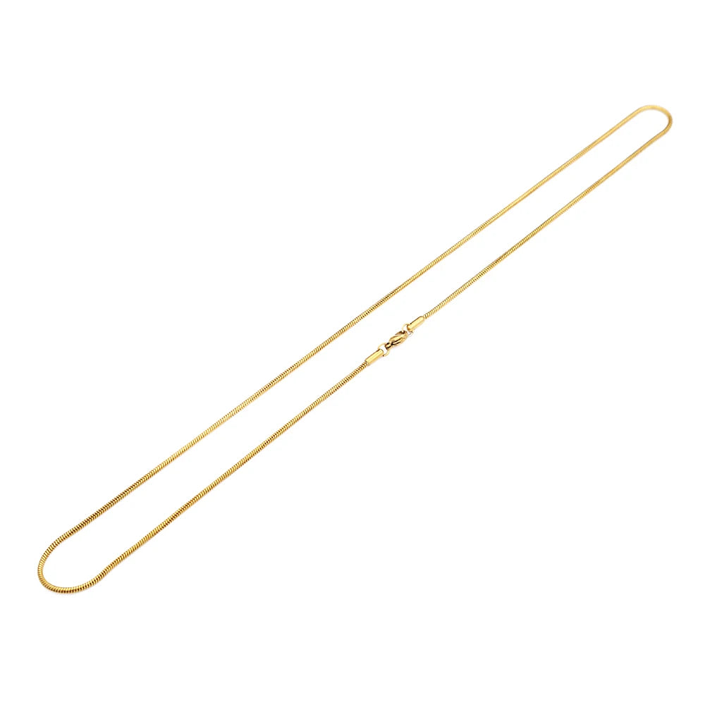 Gold Rope Chain Necklace — Stainless Steel 60cm