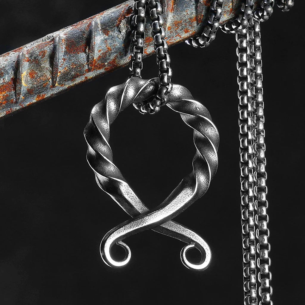 Troll Cross Ancient Amulets Men Necklaces Stainless Steel Pendant Chain Women Punk Fashion Jewelry Accessories Gifts