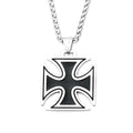 Cross Pendant — Stainless Steel