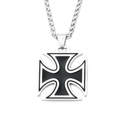 Cross Pendant — Stainless Steel