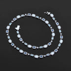 Gold Iced Out Chain Necklace Gemstone CZ 6MM