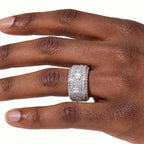Iced Out Championship Ring Stainless Steel
