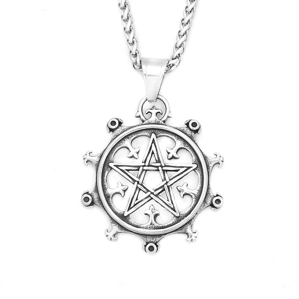 Viking Pentagram Pendant — 316L Stainless Steel
