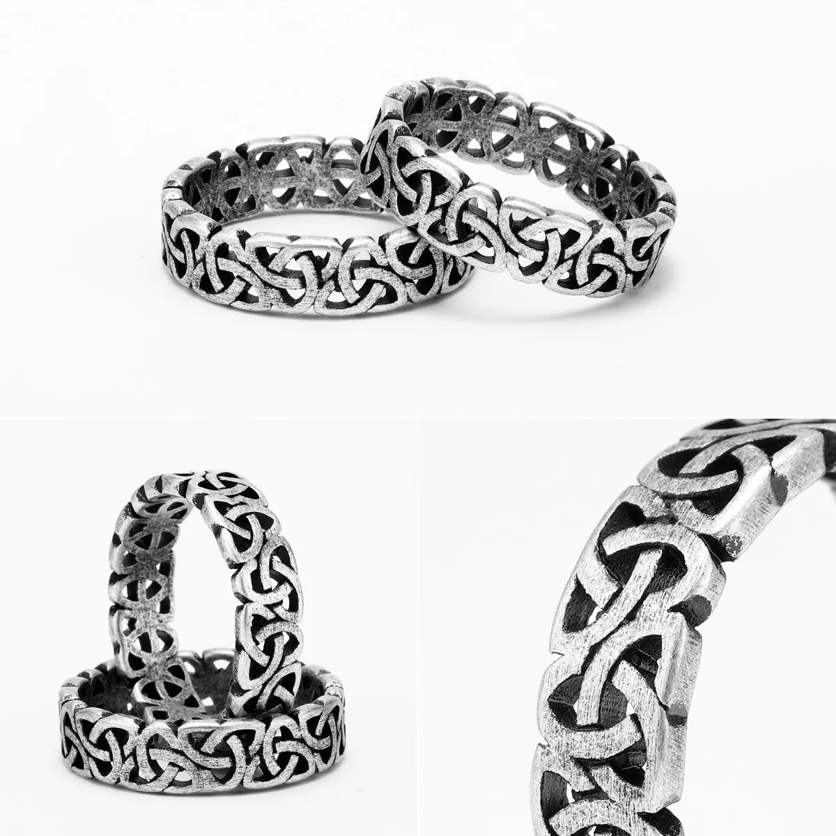 Celtic Knot Hollow Ring Stainless Steel