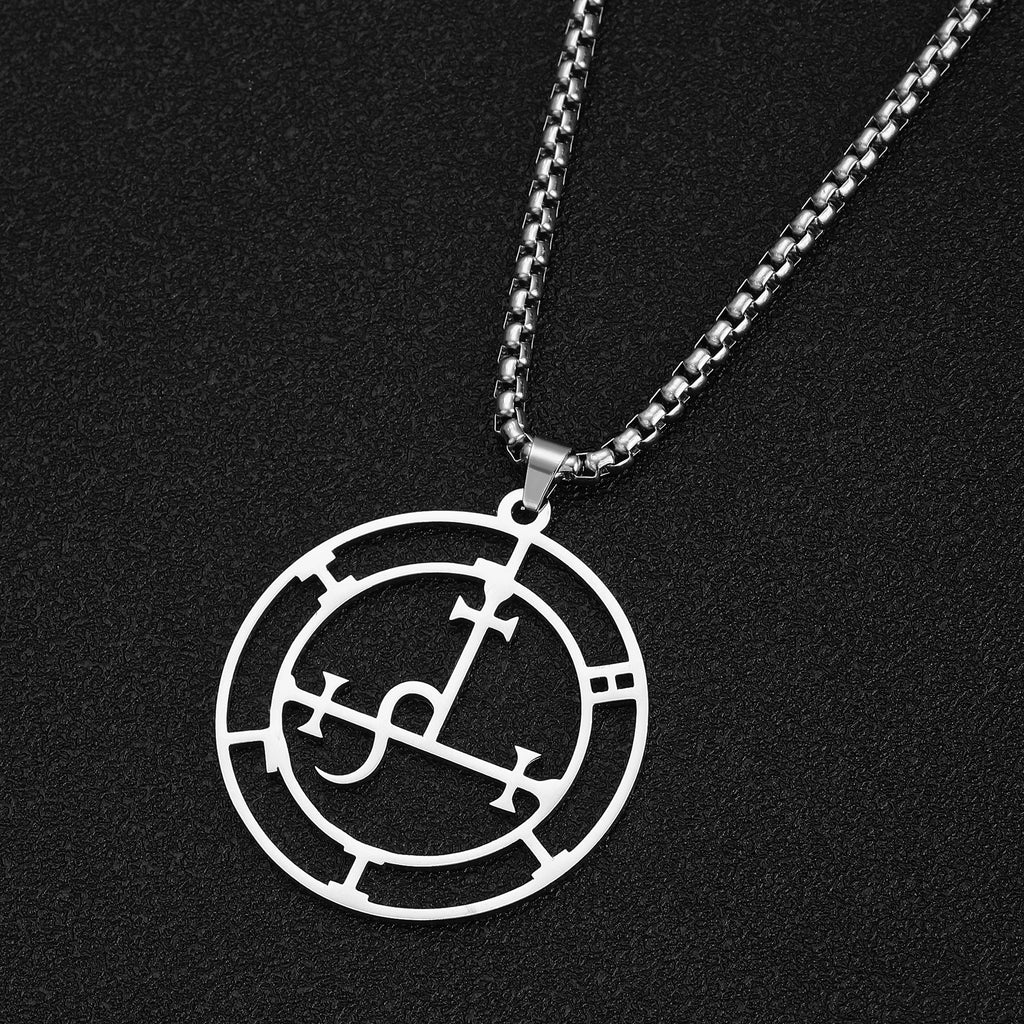 Sigil of Lilith Demon Seal Pendant — Stainless Steel