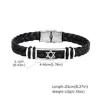 Star of David Watch Strap Bracelet — Stainless Steel