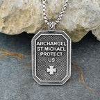 Archangel Protection Pendant — Stainless