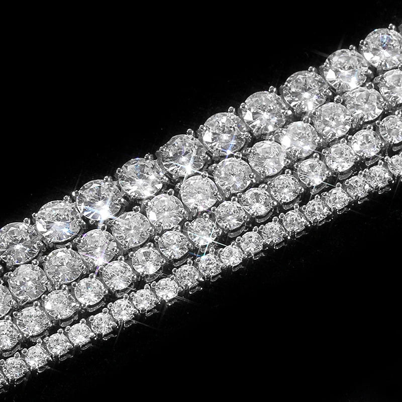 Iced Out Tennis Bracelet Stainless Steel 3/4/5/6MM