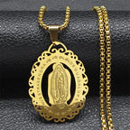 Archangel St.Michael Protect Me Necklace Stainless Steel Saint Shield Protection Male Necklace Jewelry corrente