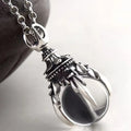 Iced Out Dragon Claw 925 Silver Pendant Necklace