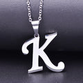 26 Letters Necklace Stainless Steel Initial Necklaces For Women Men Pendant Big Alphabet Chain On The Neck Choker