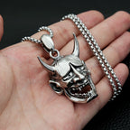 Prajna Demon Skull Pendant — Stainless