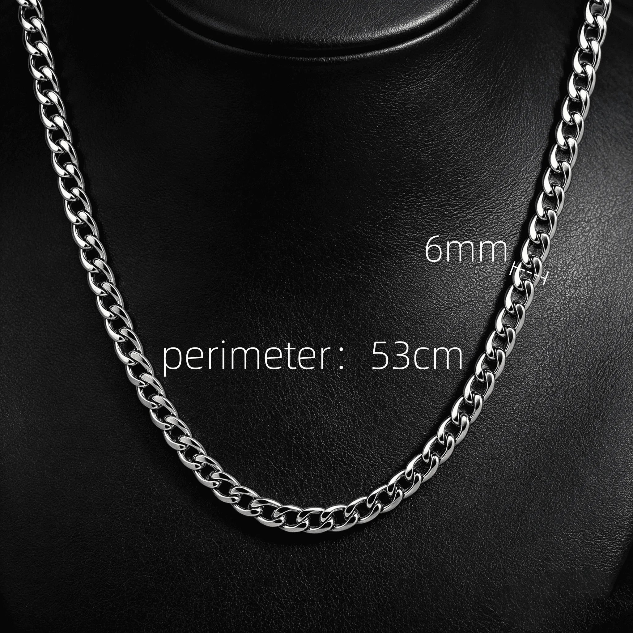 Width 6/8mm 316L Stainless Steel Men's Goth Y2K Cuban Style Fashion Bracelet America N Retro Steampunk Accessories
