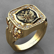 Retro Street Badge Ring — 316L Stainless Steel