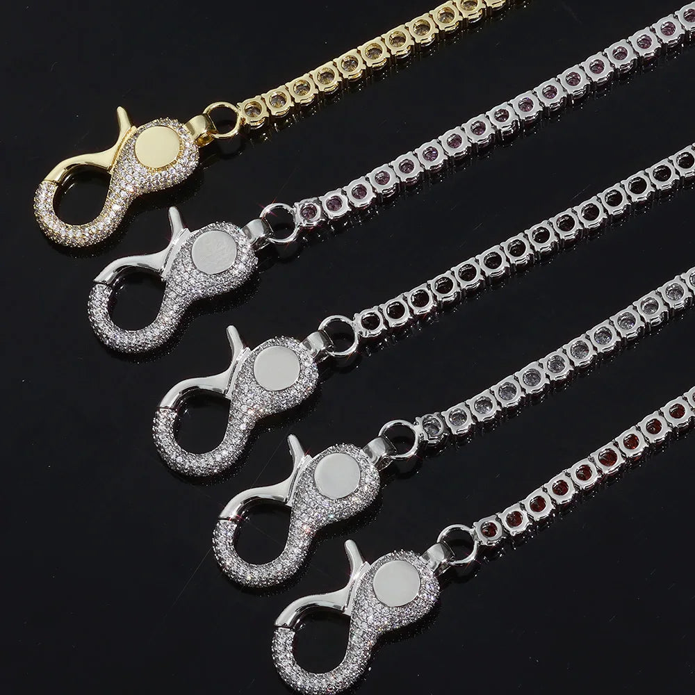 Tennis Chain Necklace Stainless Steel 5MM Colorful