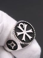 Christian Orthodox Cross Ring — 925 Silver