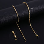 Box Chain Necklace — Stainless Steel 3mm
