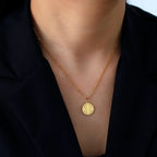 VASSAGO Religious Jerusalem Cross Charm Necklace for Women Stainless Steel Amulet Christian Catholic Vintage Jewelry