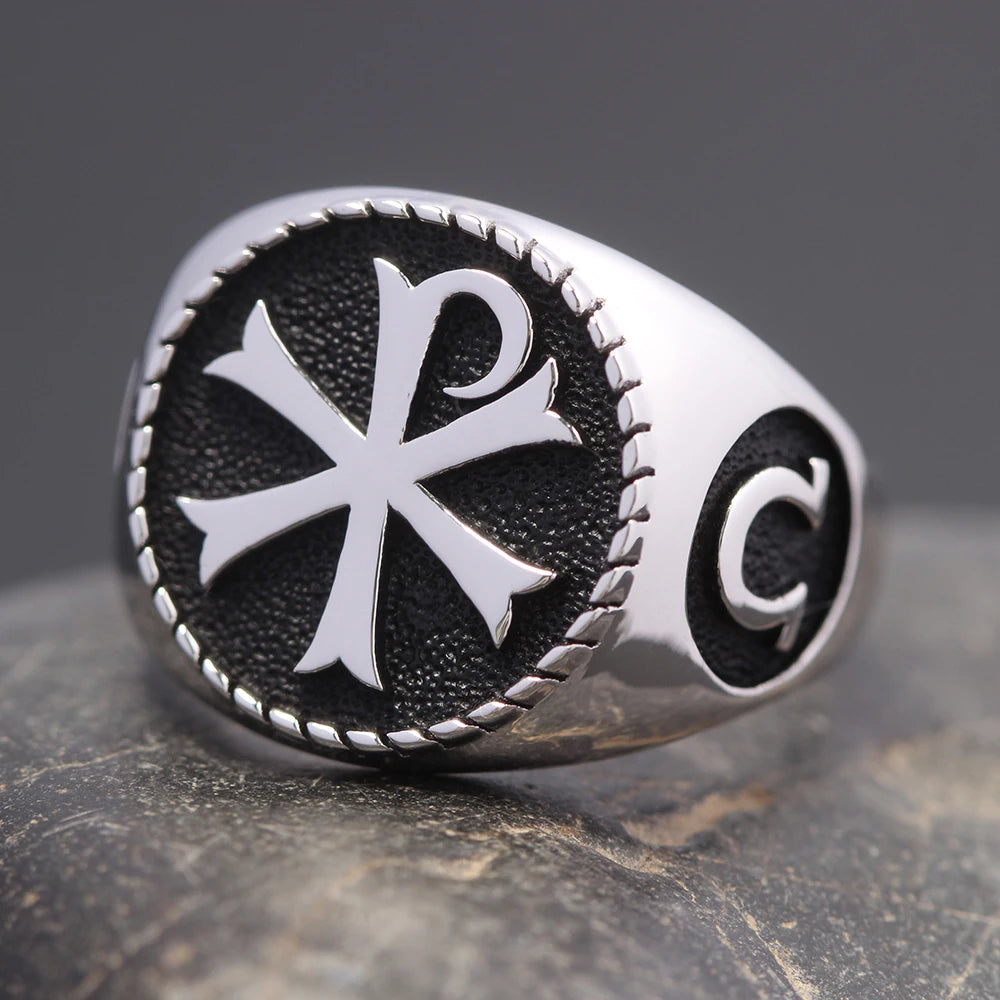 Christian Orthodox Cross Ring — 925 Silver