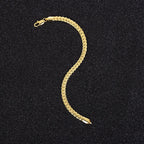 Luxury 5MM Sideback Bracelet Men's and Women's Snake Bone Bracelet