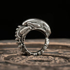 Retro Skull Alien Ring — Stainless Steel