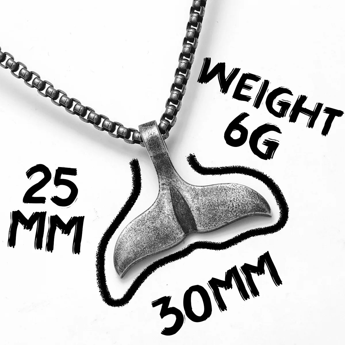 Whale Stainless Steel Pendant Necklace