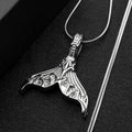 Whale Tail Pattern Pendant Necklace For Women Men Stainless Steel Silver Color  Hiphop Male Party Wedding Choker Jewelry Gifts