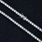 NUOYA Hip Hop Tennis Bracelet Iced Out AAAAA CZ Diamond Star Chain Bling White Gold Plated Jewelry luxury Gift Women Men