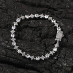TBTK Mixed Sprkling Quadrangular Star Tennis Chain Necklace Round Cut Iced Out Cubic Zirconia Bracelet HipHop Jewelry For Gift