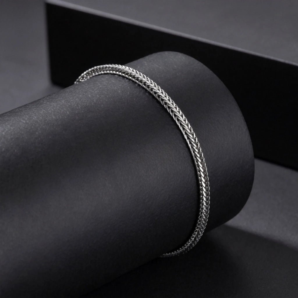 Minimalist Foxtail Chain Bracelet — Stainless Steel