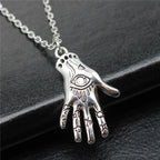 Hand and Eye Talisman Amulet Necklace — 43cm Chain